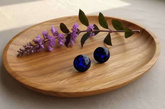 Sparkling Studs in Purple