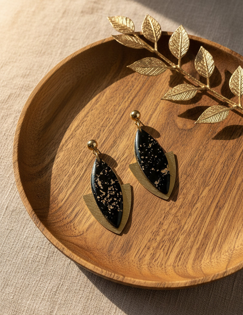 Black and Gold Dangles