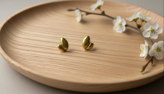 Gold Color Flower Stud