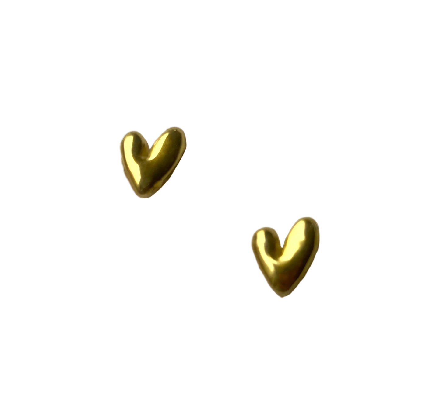 Gold Color Heart Stud